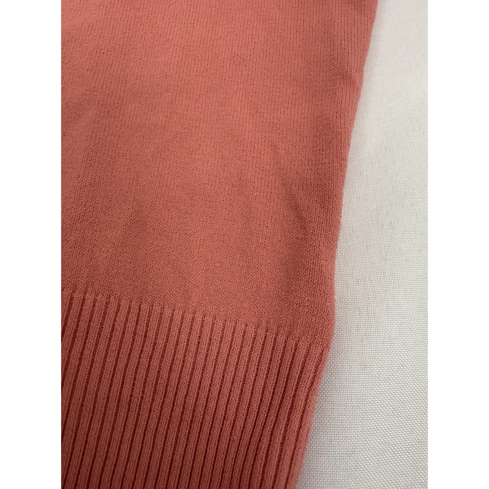 Zara Coral V Neck‎ Stretchy Long Sleeve Crop Top Womens Size Small - Picture 7 of 7